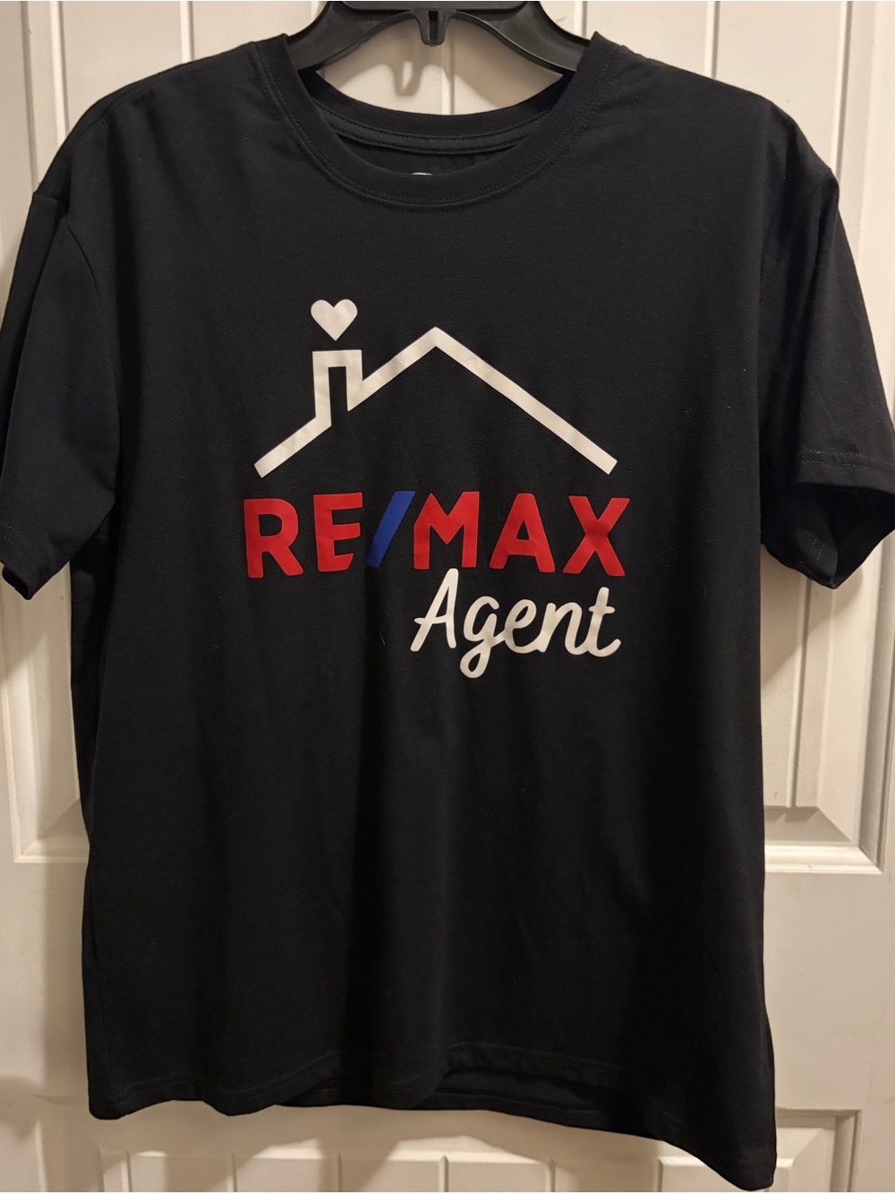 RE/MAX Agent Logo T-Shirt in Black with Red & White Print